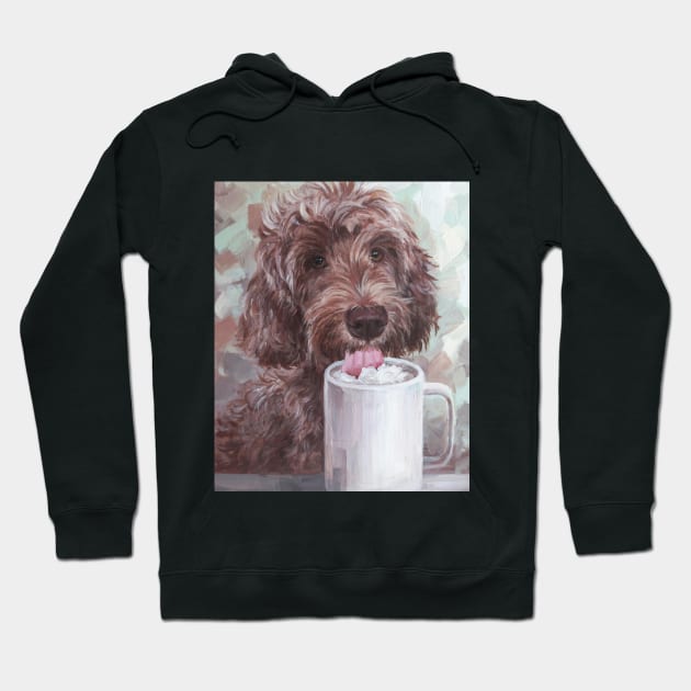 GOLDEN DOODLE (2023) , Kawaii Animals, New Zealand Animals Hoodie by olia-tomkova